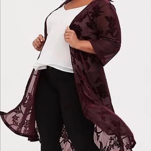torrid purple kimono
